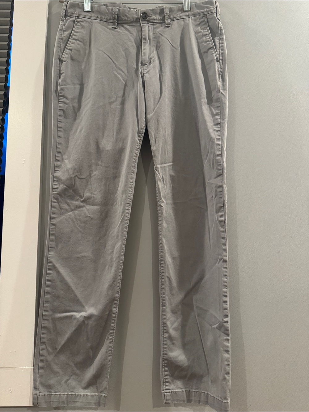 Express Men’s Hayden Skinny Fit Chino Pants - Gray - 33x32